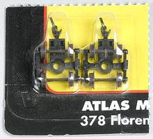 Atlas 40-Ton Friction Bearing Trucks w/Couplers (2) N Scale Model Train Parts #22076