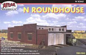 Atlas Roundhouse Kit N Scale Model Railroad Building #2843