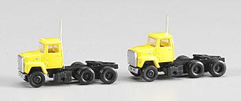 Atlas 1984 Ford 9000 LNT Tractor Cab White/Black (2) N Scale Model Railroad Vehicle #2918