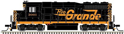 Atlas EMD GP30 Phase 1 DC D&RGW 3002