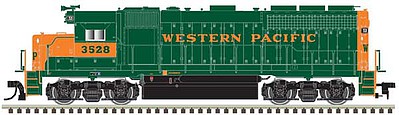 Atlas EMD GP40 Low Nose DCC Western Pacific 3528 N Scale Model Train Diesel Locomotive #40004187