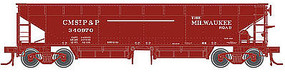 Atlas 70-Ton Hart Ballast Car Milwaukee Road #340857 ( N Scale Model Train Freight Car #50001702