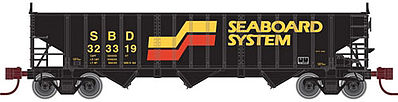 Atlas 2960 3-Bay Hopper Seaboard System #323319 N Scale Model Train Freight Car #50001982
