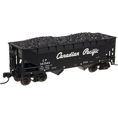 Atlas 2 Bay Offset Hopper Canadian Pacific #357007 N Scale Model Train Freight Car #50002169