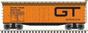 Atlas 40' Wood Reefer Grand Trunk Western #206920 N Scale Model Train Freight Car #50002675