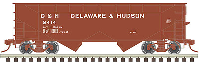 Atlas 2-Bay Offset-Side Hopper Delaware & Hudson 9414 N Scale Model Train Freight Car #50003089