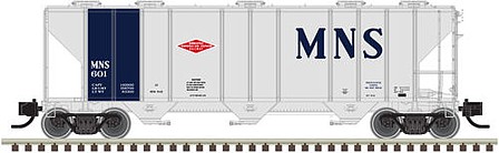 Atlas PS-4000 3-Bay Covered Hopper MN&S 602 N Scale Model Train Freight Car #50003308