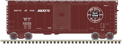 Atlas 40 PS-1 Boxcar Rock Island Centennial 22082 N Scale Model Train Freight Car #50003356