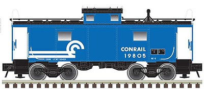 Atlas NE-6 Caboose Conrail 23847 (blue, black, white) N Scale Model Train Freight Car #50003846
