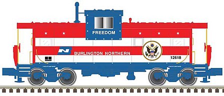 Atlas Extended Vision Caboose Burlington Northern #12618 N Scale Model Train Freight Car #50004138