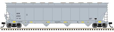 Atlas ACF 5800 4-Bay Plastics Covered Hopper OCPX #62531 N Scale Model Train Freight Car #50005405