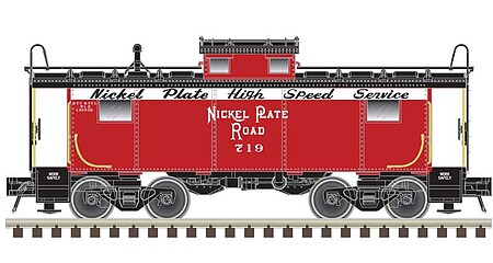 Atlas NE-6 Caboose - Ready to Run - Master(R) Nickel Plate Road #719 (red, white, black) - N-Scale