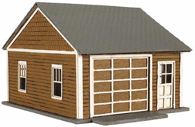 Atlas Kims Classic Garage - Kit (Laser-Cut Wood) - pkg(2) HO Scale Model Railroad Building #735