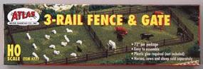 Atlas Rustic Fence & Gate Kit HO Scale Model Railroad Trackside Accessory #777