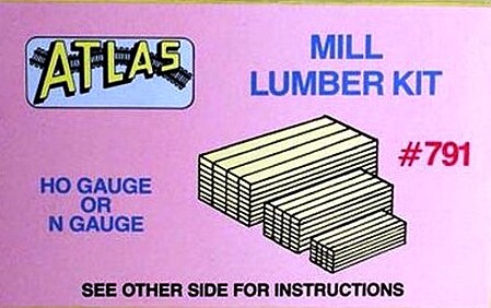 Atlas Mill Lumber HO Scale Model Railroad Building Accessory #791