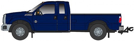 Atlas-O 1-50 Ford F250 XLT w/Super Cab/8ft Bed, Dark Blue #3009901