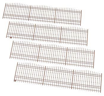 Atlas-O 30 Victorian Fence Laser (4-7.5 sections) O Scale Model Railroad Building Accessory #4001004
