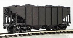 Atlas-O 55-Ton Fishbelly 2-Bay Open Hopper 3-Rail Undecorated O Scale Model Train Freight Car #6750