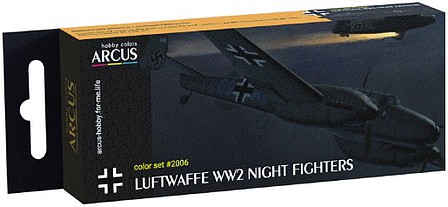 Amusing Luftwaffe WWII Night Fighter Aircraft (10ml) Hobby and Model Enamel Paint Set #2006