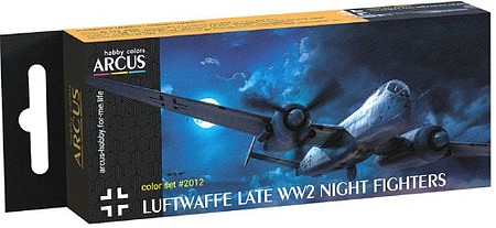 Amusing Luftwaffe Late WWII Night Fighter Aircraft (10ml) Hobby and Model Enamel Paint Set #2012