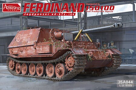Amusing Sd.Kfz Ferdinand #150100 Final Prod Plastic Model Military Vehicle Kit 1/35 Scale #35a044