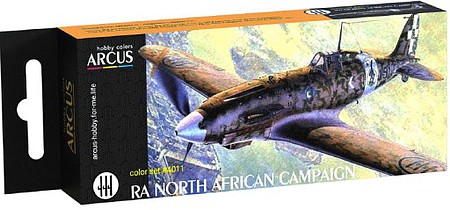 Amusing RA WWII North African Campaign Italian Aircraft Enamel Paint Set (6 Colors) 10ml Bottles