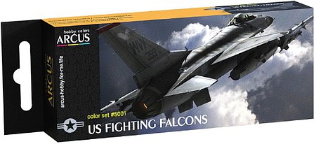 Amusing US Fighting Falcons Aircraft Enamel Paint (10ml) Hobby and Model Enamel Paint Set #5001