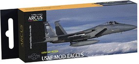 Amusing USAF Mod Eagles Fighter Aircraft Enamel Paint Set (6 Colors) 10ml Bottles