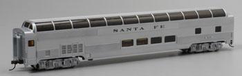 Bachmann 85' Dome Passenger Santa Fe HO Scale Model Train Passenger Car