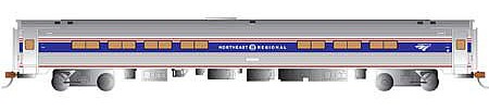 Bachmann Amfleet Cafe Car Northeast Regional Phase VI #43378 HO Scale Model Train Passenger Car #13118