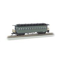 Bachmann 1860-1880 Coach Painted/Unlettered Green HO Scale Model Train Passenger Car #13405