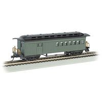 Bachmann 1860-1880 Combine Painted/Unlettered Green HO Scale Model Train Passenger Car #13505