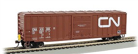 Bachmann 50' Outside Braced Boxcar Canadian National (FRED) HO Scale Model Train Freight Car #14903