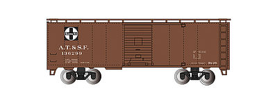 Bachmann 40 Steam Era Boxcar Santa Fe HO Scale Model Train Freight Car #15001