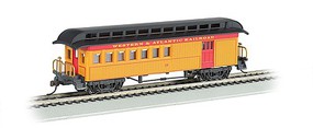 Bachmann Old-Time /Rounded-End Combine Western & Atlantic RR HO Scale Model Train Passenger Car #15201