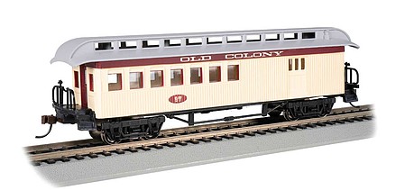 Bachmann Old-Time Passenger Combine Old Colony RR HO Scale Model Train Passenger Car #15206