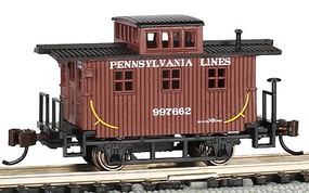 Bachmann Old Time Caboose Pennsylvania Lines N Scale Model Train Freight Car #15754