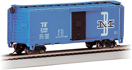 Bachmann Pullman-Standard 40 Boxcar Boston & Maine #2109 HO Scale Model Train Freight Car #16003