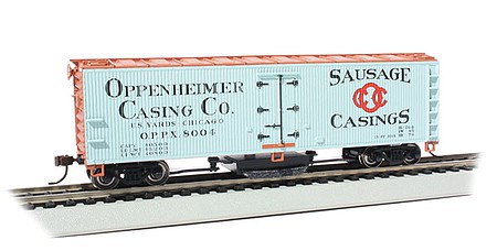 Bachmann Track Cleaning 40 Reefer Openheimer Casing Co #8004 HO Scale Model Train Freight Car #16335