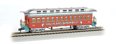 Bachmann Ringling Bros. 1860-1880 Coach #75 HO Scale Model Train Passenger Car #16601