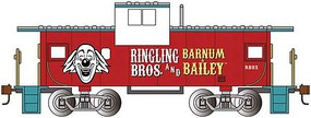 Bachmann Ringling Bros. Wide Vision Caboose HO Scale Model Train Freight Car #16614