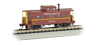 Bachmann Northeast Steel Caboose Lehigh Valley #95004 N Scale Model Train Freight Car #16858