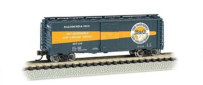 Bachmann AAR 40 Steel Boxcar Baltimore & Ohio Timesaver N Scale Model Train Freight Car #17057