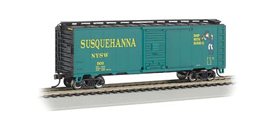 Bachmann 40 Steel Box New York/Susquehanna/Western N Scale Model Train Freight Car #17058