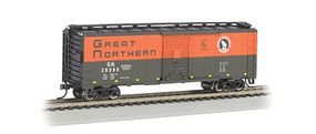 Bachmann 40' Steel Box Great Northern N Scale Model Train Freight Car #17059