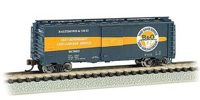 Bachmann AAR 40' Steel Boxcar Baltimore & Ohio #467603 N Scale Model Train Freight Car #17064