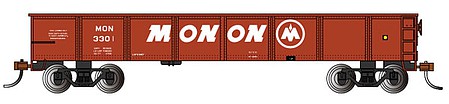 Bachmann 40 Gondola Monon #3301 (Boxcar Red) HO Scale Model Train Freight Car #17218