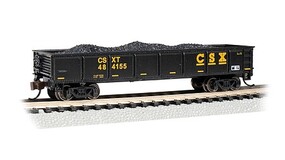 Bachmann 40' Gondola CSX #484155 N Scale Model Train Freight Car #17255