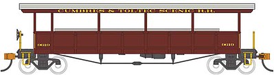 Bachmann Open-Sided Excursion Car Cumbres & Toltec HO Scale Model Train Passenger Car #17433