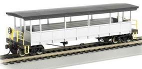 Bachmann Open-Sided Excursion Car w/Seats Unlettered HO Scale Model Train Passenger Car #17447